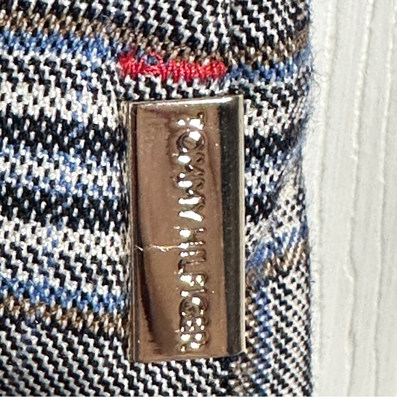 Tommy Hilfiger size 16 plaid pants, fall, autumn, elastic waist back, office - Picture 3 of 11